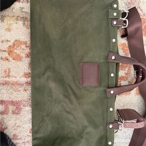 Olive Green Canvas Duffel Bag
